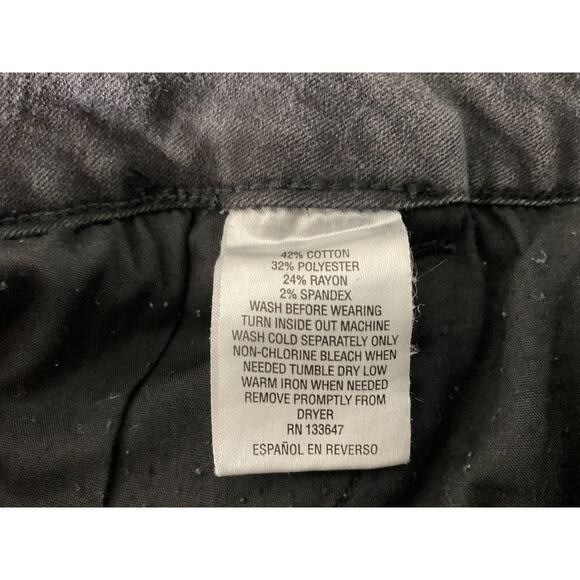Thalia Sodi Jeans Womens 10 Black Gray High Rise Skinny Stretch Denim Distressed - Picture 8 of 8